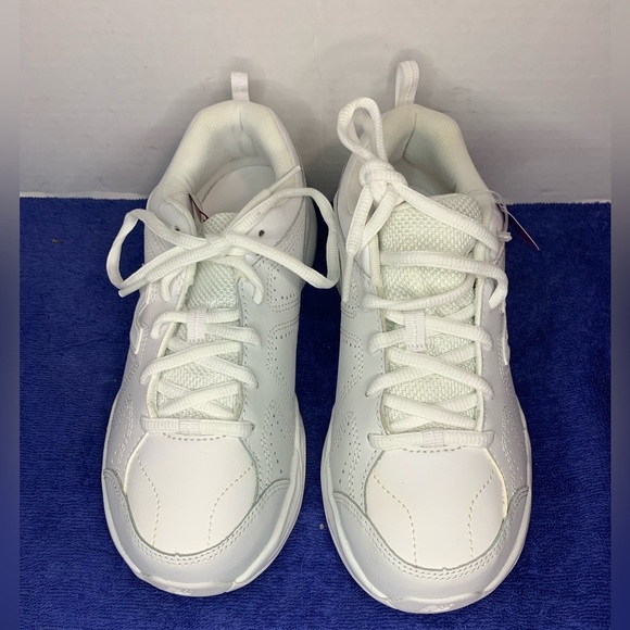 New Balance Other - All White Sneakers New Balance Leather Lace School Sneakers Girls Kids Size 3.5